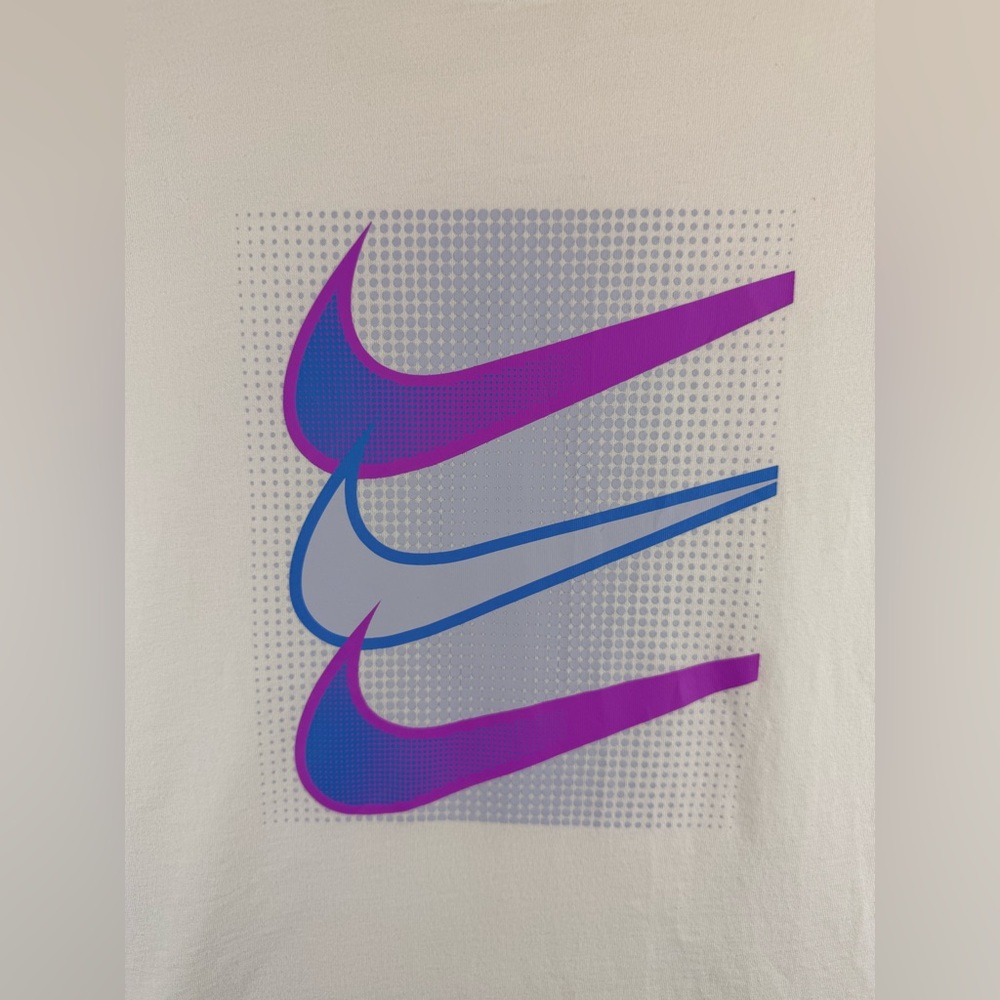 Nike The Nike Tee Swoosh Graphic T Shirt White Short Sleeve Men’s Medium - Picture 3 of 8